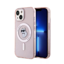 Karl Lagerfeld IML Choupette MagSafe Apple iPhone 15 Tok - Rózsaszín tok és táska