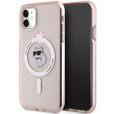 Karl Lagerfeld IML Choupette MagSafe-kompatibilis tok iPhone 11 / Xr - rózsaszín tok és táska