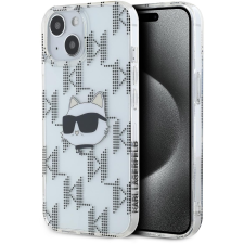 Karl Lagerfeld IML Electroplated Choupette Head iPhone 15 átlátszó tok (KLHCP15SHKLPCHT) tok és táska