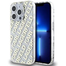 Karl Lagerfeld IML Electroplated Repeated Logo iPhone 15 Pro Gold tok tok és táska
