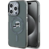 Karl Lagerfeld IML K&CH Heads Metal Frame MagSafe iPhone 15 Pro Black tok (KLHMP15LHLSKCK)