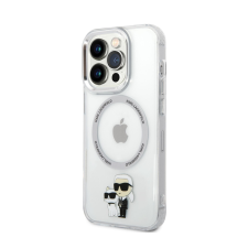 Karl Lagerfeld IML Karl and Choupette NFT MagSafe Case for iPhone 14 Pro Max átlátszó (KLHMP14XHNKCIT) tok és táska