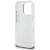 Karl Lagerfeld IML Karl Script Pattern iPhone 16 Pro Max hátlap tok kameravédelemmel, fehér