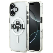 Karl Lagerfeld IML Karl Sketch Logo iPhone 17 MagSafe kompatibilis hátlap tok, átlátszó tok és táska