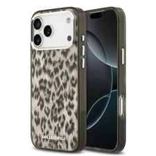 Karl Lagerfeld IML Leopard MagSafe tok iPhone 17 Pro Max készülékhez barna tok és táska