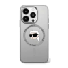  Karl Lagerfeld IML Metal Karl Head iPhone 16 Pro Max MagSafe kemény hátlap tok, fekete KLHMP16XHLSKI
