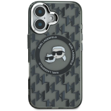 Karl Lagerfeld IML Monogram K&CH Heads MagSafe iPhone 16 Black tok (KLHMP16SHMCKMHK) tok és táska