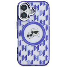 Karl Lagerfeld IML Monogram K&CH Heads MagSafe iPhone 16 Purple tok (KLHMP16SHMCKMHU) tok és táska