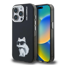 Karl Lagerfeld Karl Lagerfeld IML Aquarelle Choupette tok iPhone 15 Pro készülékhez fekete tok és táska