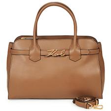 Karl Lagerfeld Kézitáskák K/SIGNATURE TOP HANDLE Barna Egy méret kézitáska és bőrönd