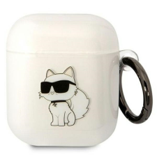 Karl Lagerfeld KLA2HNCHTCT Airpods 1/2 tok átlátszó ikonikus Choupette fülhallgató, fejhallgató tok