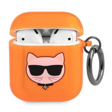 Karl Lagerfeld KLA2UCHFO AirPods narancssárga Choupette tok fülhallgató, fejhallgató tok