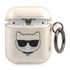 Karl Lagerfeld KLA2UCHGD AirPods arany Glitter Choupette tok fülhallgató, fejhallgató tok