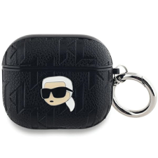 Karl Lagerfeld KLA3PGKIPK Monogram Karl Head tok AirPods 3 - fekete fülhallgató, fejhallgató tok