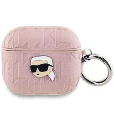 Karl Lagerfeld KLA3PGKIPP Monogram Karl Head tok AirPods 3 - rózsaszín fülhallgató, fejhallgató tok