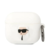 Karl Lagerfeld KLA3RUNIKH AirPods 3 tok fehér/fehér szilikon Karl Head 3D