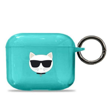 Karl Lagerfeld KLA3UCHFL AirPods 3 kék Choupette tok fülhallgató, fejhallgató tok