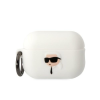 Karl Lagerfeld KLAP2RUNIKH AirPods Pro 2 tok fehér/fehér szilikon Karl Head 3D
