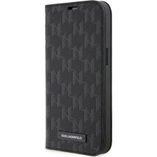 Karl Lagerfeld KLBKP14SSAKLHPK iPhone 14 6.1" Könyvtok Fekete Saffiano Monogram (KLD1531) tok és táska