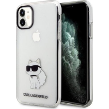 Karl Lagerfeld KLHCN61HNCHTCT iPhone 11 6,1" Átlátszó Keménytok Ikonikus Choupette (KLD1515) tok és táska