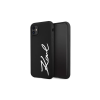 Karl Lagerfeld KLHCN61SKSVGK iPhone 11 /Xr készülékhez 6.1″ Silicone Signature tok fekete (317660)