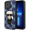 Karl Lagerfeld KLHCP13LPMNIKBL iPhone 13 Pro / 13 6,1" Keménytok Kék Monogram Ikonikus Patch Tok (KLD1364)