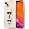 Karl Lagerfeld KLHCP13SKCTUGLGO iPhone 13 Mini 5,4" Arany Csillogós Karl & Choupette Keménytok (KLD726GLD)
