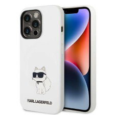 Karl Lagerfeld KLHCP14LSNCHBCH iPhone 14 Pro 6,1" keménytok fehér szilikon Choupette tok és táska
