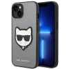 Karl Lagerfeld KLHCP14MSAPCHG iPhone 14 Plus 6,7" keménytok ezüst Saffiano Choupette fej Patch