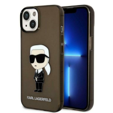 Karl Lagerfeld KLHCP14SHNIKTCK iPhone 14 6.1&quot; fekete/fekete keménytok Ikonik Karl Lagerfeld Karl Lagerfeld tok és táska