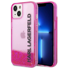 Karl Lagerfeld KLHCP14SLCKVF iPhone 14 6,1" rózsaszín folyékony csillogó kristályos keménytok tok és táska