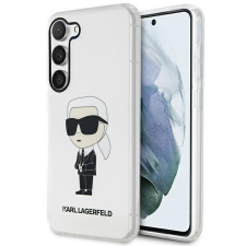 Karl Lagerfeld KLHCS23SHNIKTCT Samsung Galaxy S23 S911 átlátszó keménytok ikonikus Karl Lagerfeld tok és táska