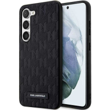 Karl Lagerfeld KLHCS23SSAKLHPK Samsung Galaxy S23 S911 keménytok fekete Saffiano Mono fém logóval tok és táska