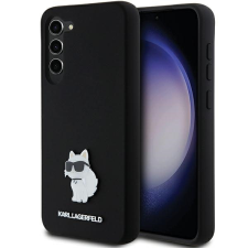 Karl Lagerfeld KLHCS24MSMHCNPK Silicone Choupette Metal Pin keménytok Samsung Galaxy S24 Plus - fekete tok és táska