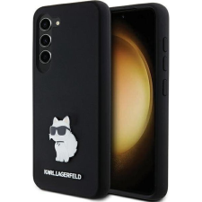Karl Lagerfeld KLHCS24SSMHCNPK Silicone Choupette Metal Pin Keménytok Samsung Galaxy S24 - Fekete (KLD1962) tok és táska