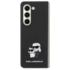 Karl Lagerfeld KLHCSA35SAKCNPK Saffiano Karl&amp;Choupette Pin keménytok Samsung Galaxy A35 - fekete