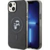 Karl Lagerfeld KLHMP15MHGKCNOK iPhone 15 Plus / 14 Plus 6.7" Fekete Keménytok Karl&Choupette Glitter Magsafe (GSM176233)