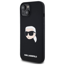 Karl Lagerfeld KLHMP15SSKHPPLK Silicone Karl Head MagSafe-kompatibilis tok iPhone 15 - fekete tok és táska