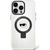 Karl Lagerfeld KLHMP15XHMRSKHHH iPhone 15 Pro Max 6.7" Fehér Keménytok Gyűrűs Állvány Karl Head Magsafe (KF001827)