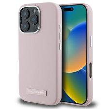 Karl Lagerfeld KLHMP16LPGMSRPP FW Metal Plate MagSafe keménytok iPhone 16 Pro - rózsaszín tok és táska