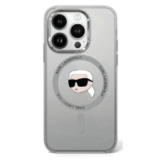 Karl Lagerfeld KLHMP16SHLSKIK IML Metal Karl Head MagSafe keménytok iPhone 16 - átlátszó mintás tok és táska