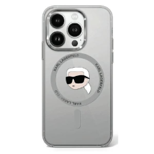 Karl Lagerfeld KLHMP16SHLSKIK IML Metal Karl Head MagSafe keménytok iPhone 16 - átlátszó mintás tok és táska