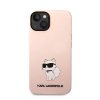 Karl Lagerfeld Liquid Choupette NFT szilikon hátlap tok Apple iPhone 14 Plus rózsaszín (KLHCP14MSNCHBCP) (KLHCP14MSNCHBCP)