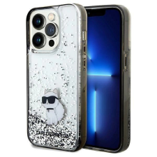 Karl Lagerfeld Liquid Glitter Choupette tok iPhone 14 Pro - átlátszó tok és táska