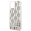 Karl Lagerfeld Liquid Glitter Monogram Apple iPhone 14 Plus tok ezüst (KLHCP14MLMNMS) (KLHCP14MLMNMS) - Telefontok