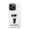 Karl Lagerfeld Liquid Ikonik NFT szilikon hátlap tok Apple iPhone 14 Pro, fehér