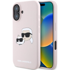 Karl Lagerfeld Liquid Silicone Double Heads MagSafe Zadní Kryt pro iPhone 16 Pink tok és táska