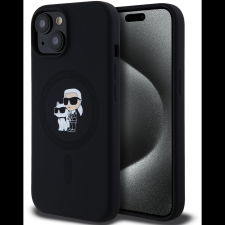 Karl Lagerfeld Liquid Silicone Karl and Choupette MagSafe iPhone 15 Black tok (KLHMP15SSCMKCRHK) tok és táska