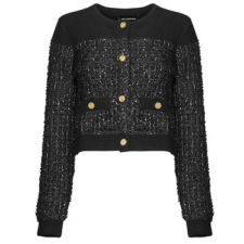 Karl Lagerfeld Mellények / Kardigánok BOUCLE KNIT CARDIGAN Kék EU M női pulóver, kardigán