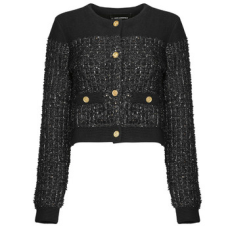 Karl Lagerfeld Mellények / Kardigánok BOUCLE KNIT CARDIGAN Kék EU XS